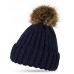 Black Hats For  Ear Fashion NEW Cuff Design Slouchy Pompom Beanie Knitted  eb-15626431